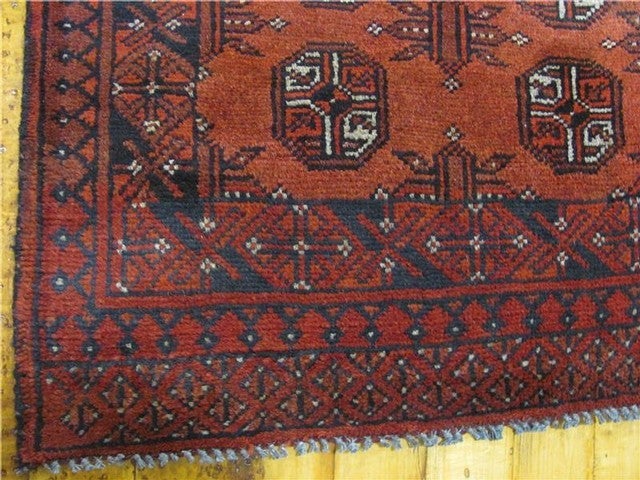 2' 8 x 4' Hand Knotted Afghan Oriental Rug
