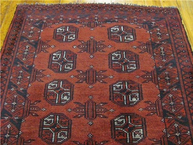 2' 8 x 4' Hand Knotted Afghan Oriental Rug
