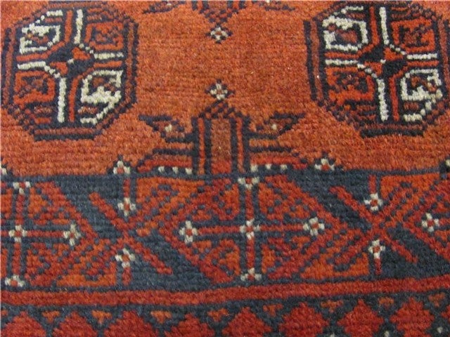 2' 8 x 4' Hand Knotted Afghan Oriental Rug