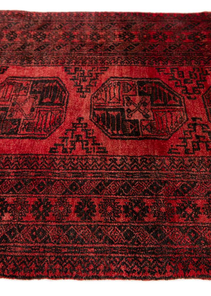 3' 5 x 6' 4 Hand Knotted Afghan Oriental Wool Rug