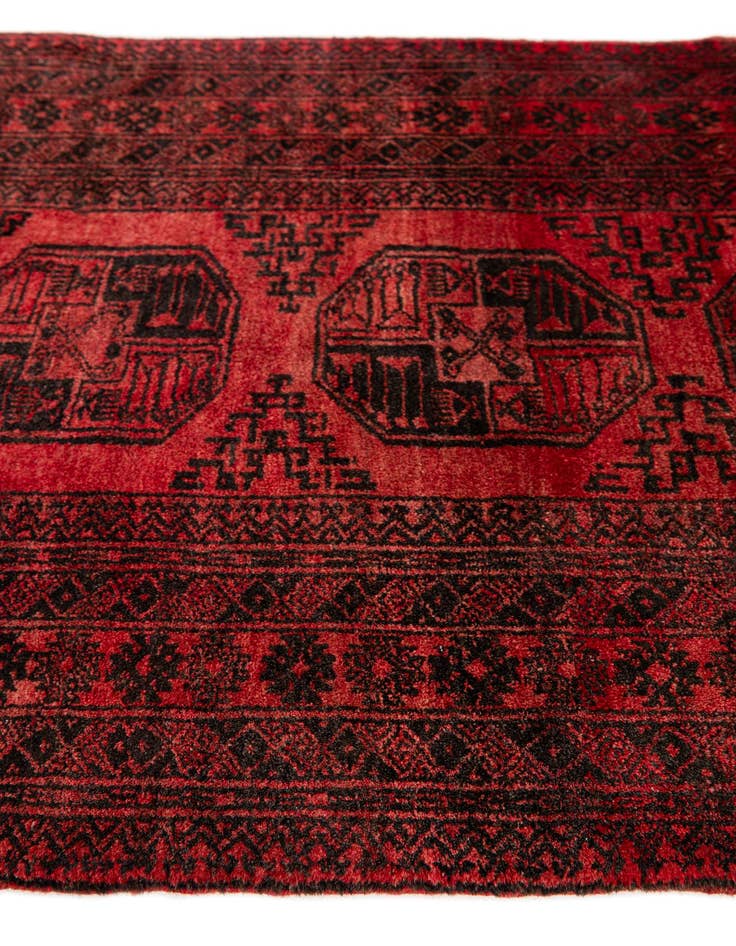 Detail image of 3' 5 x 6' 4  Hand Knotted Afghan Oriental Wool Rug