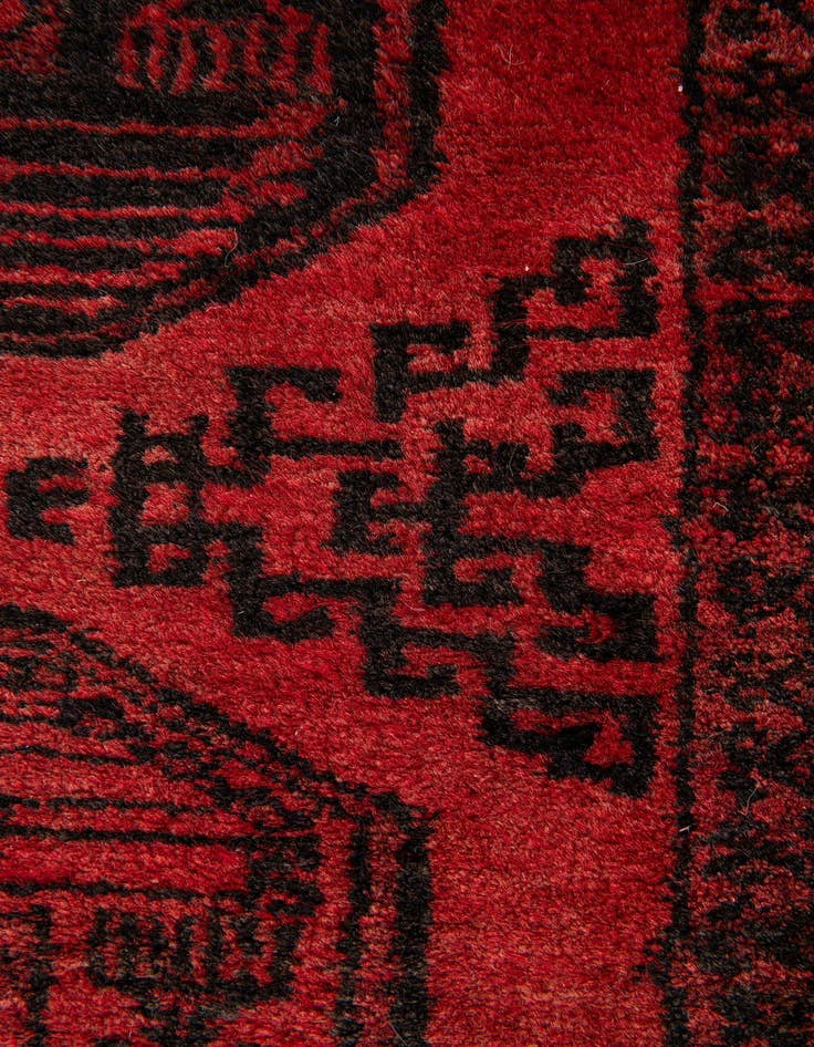 Detail image of 3' 5 x 6' 4  Hand Knotted Afghan Oriental Wool Rug