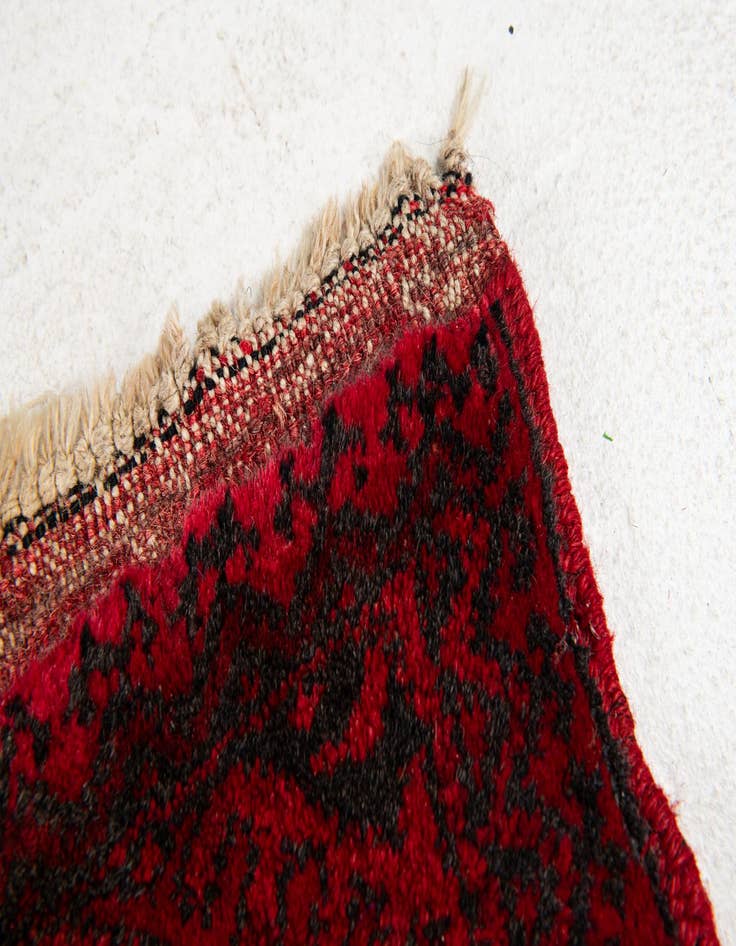 Detail image of 3' 5 x 6' 4  Hand Knotted Afghan Oriental Wool Rug