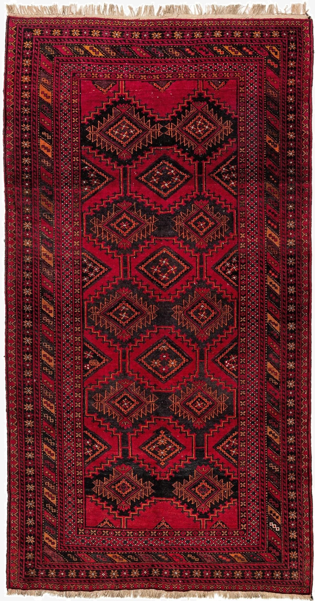 5' 1 x 9' 5 Afghan Rug