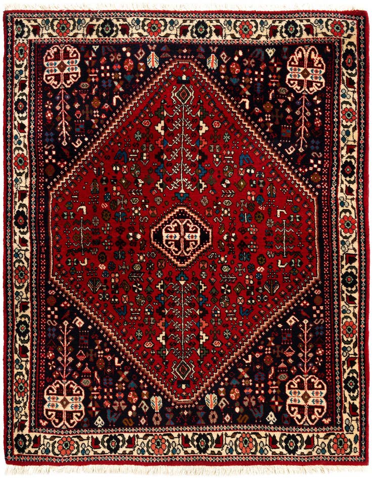 Detail image of 3' 7 x 4' 11 Afshar Rug