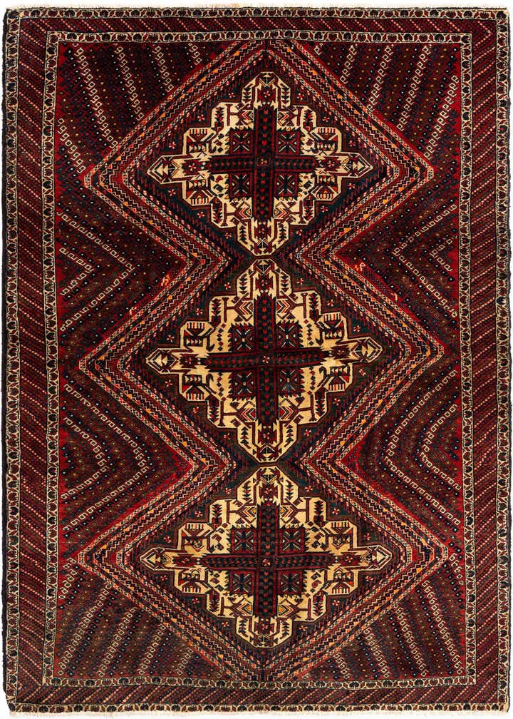4' 4 x 6' 8 Afshar Wool Rug