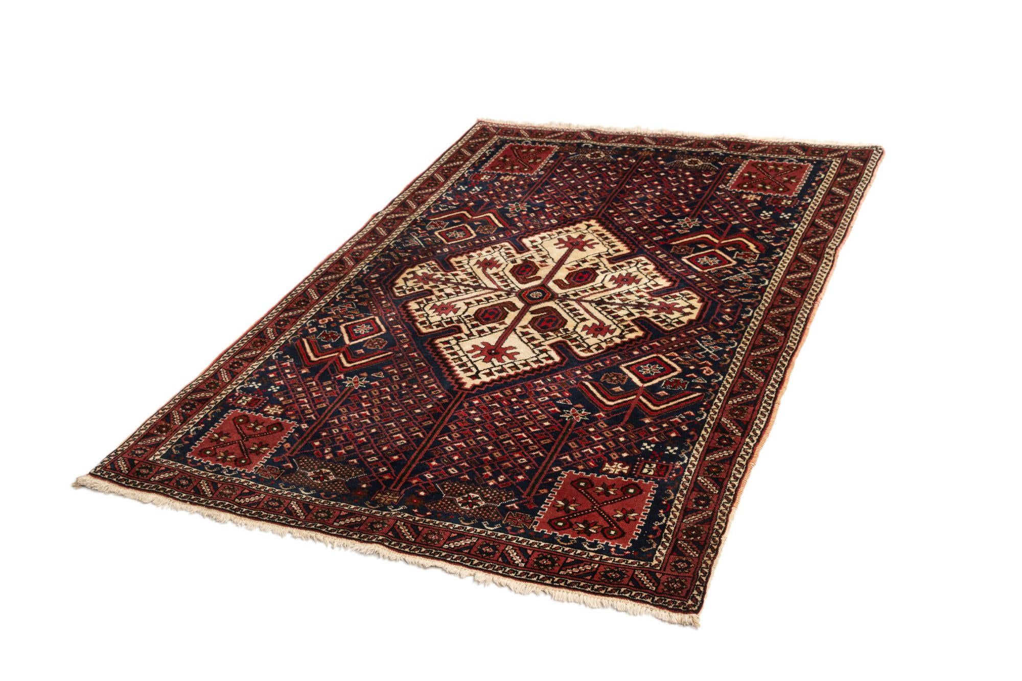 4' x 5' 8 Afshar Wool Rug