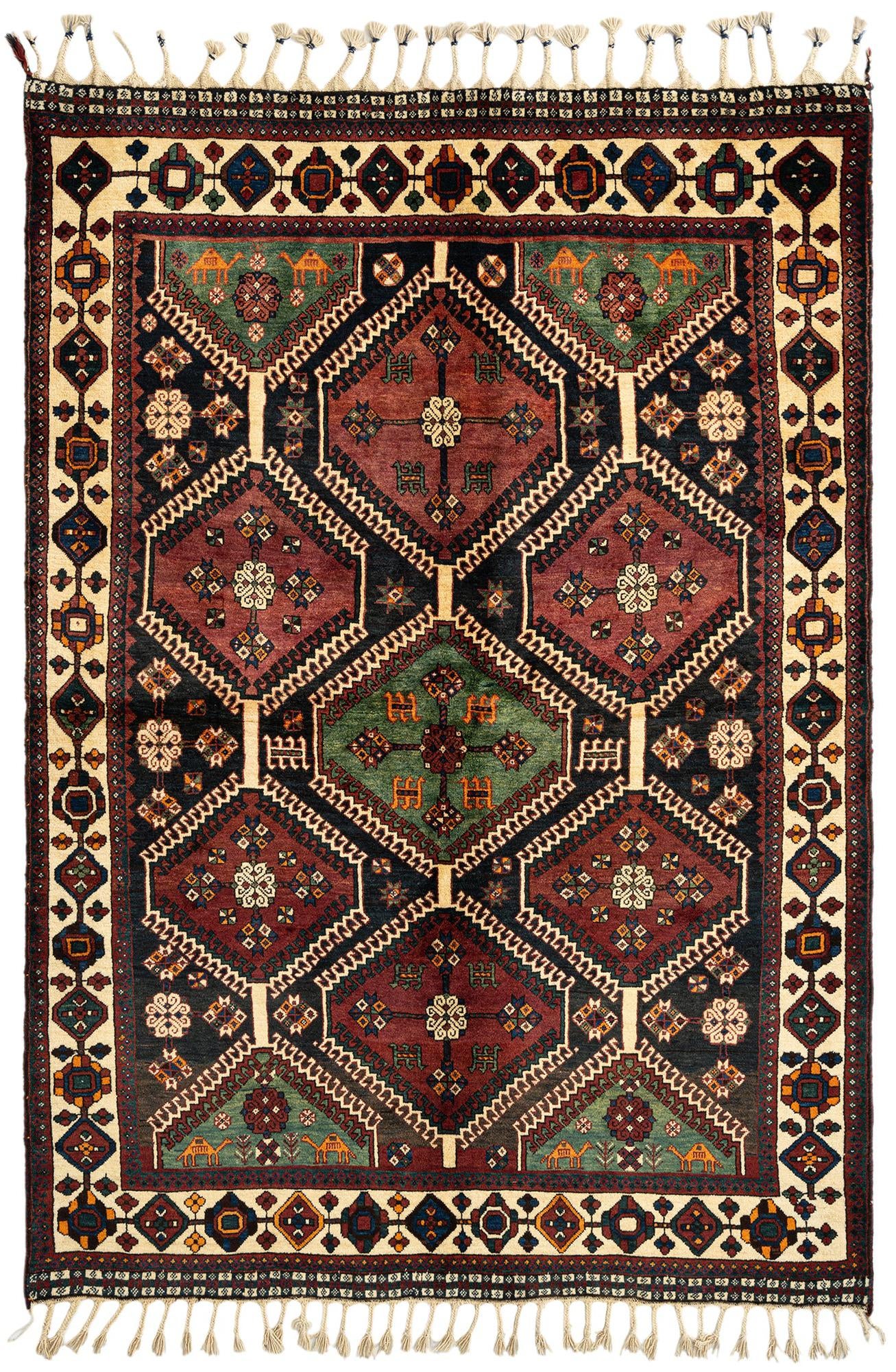5' 1 x 7' 9 Afshar Wool Rug