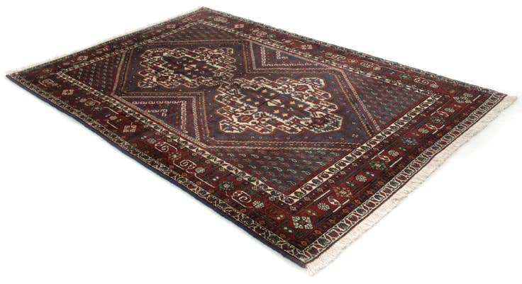 Detail image of 4' 1 x 6' Afshar Wool Rug