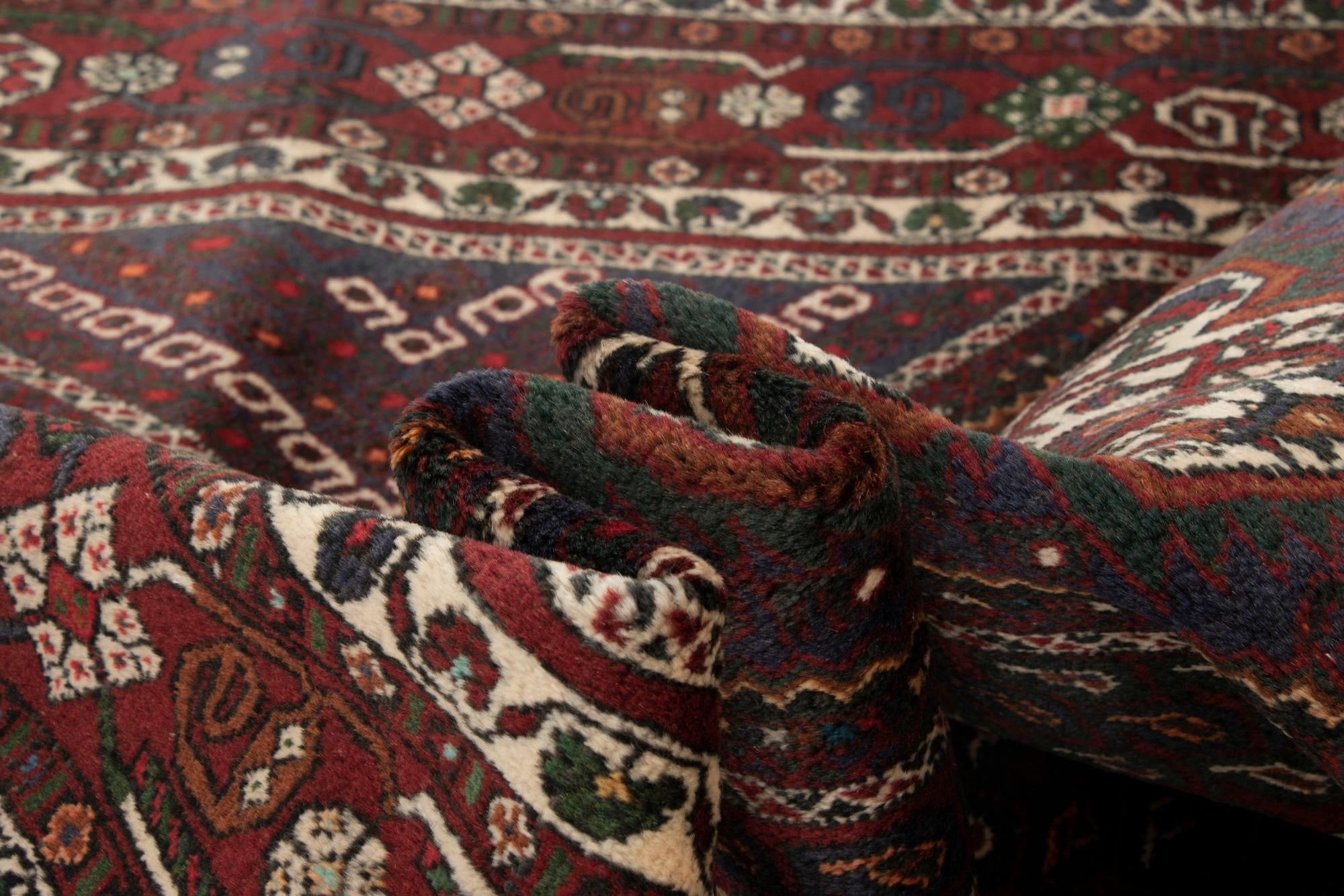 4' 1 x 6' Afshar Wool Rug