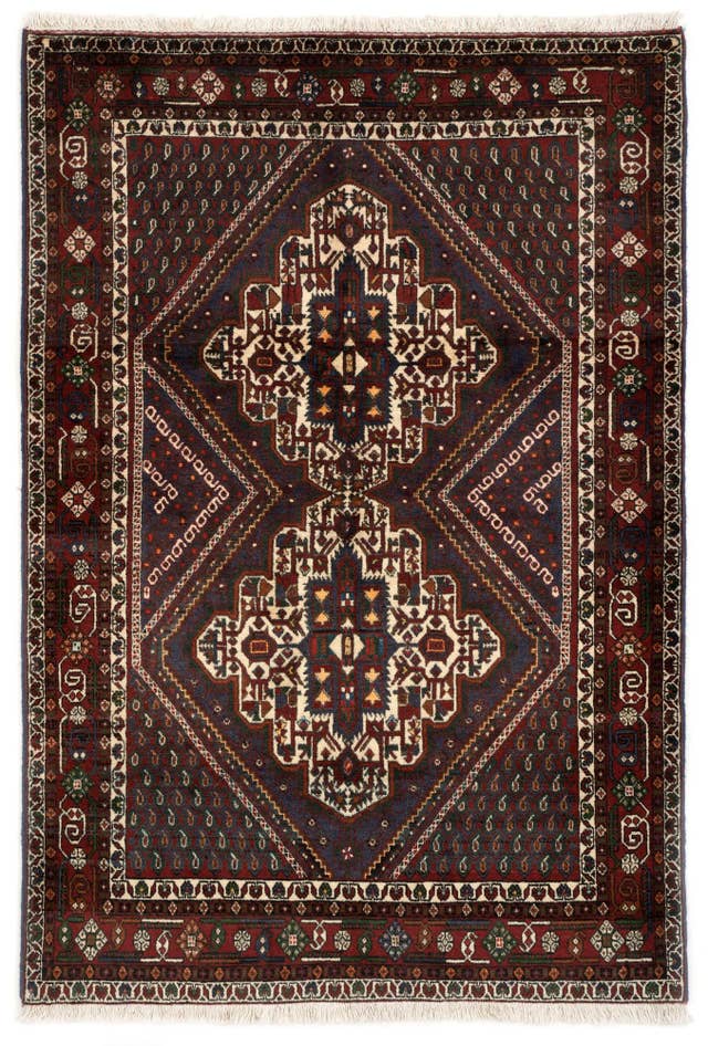 Detail image of 4' 1 x 6' Afshar Wool Rug