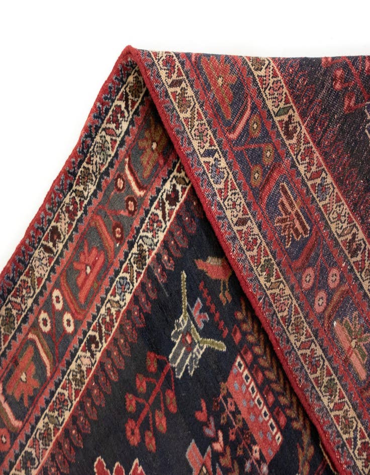 Detail image of 6' 6 x 9' 5  Hand Knotted Afshar Persian Wool Rug