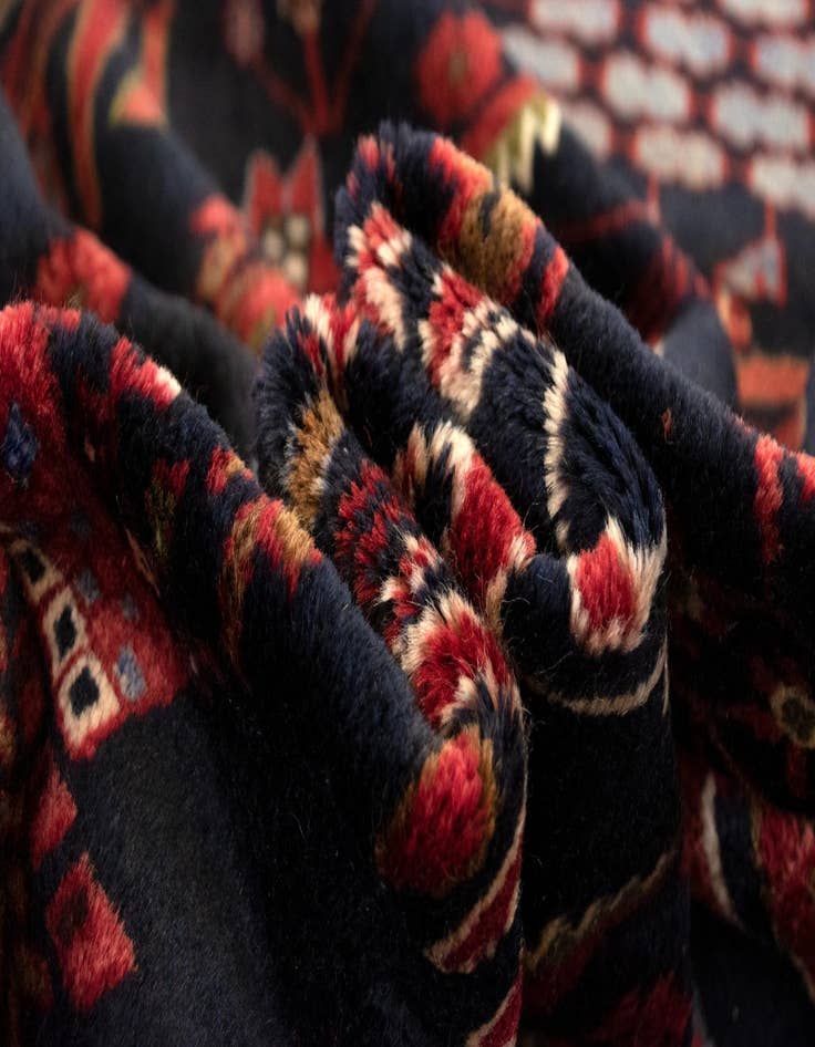 Detail image of 6' 6 x 9' 5  Hand Knotted Afshar Persian Wool Rug