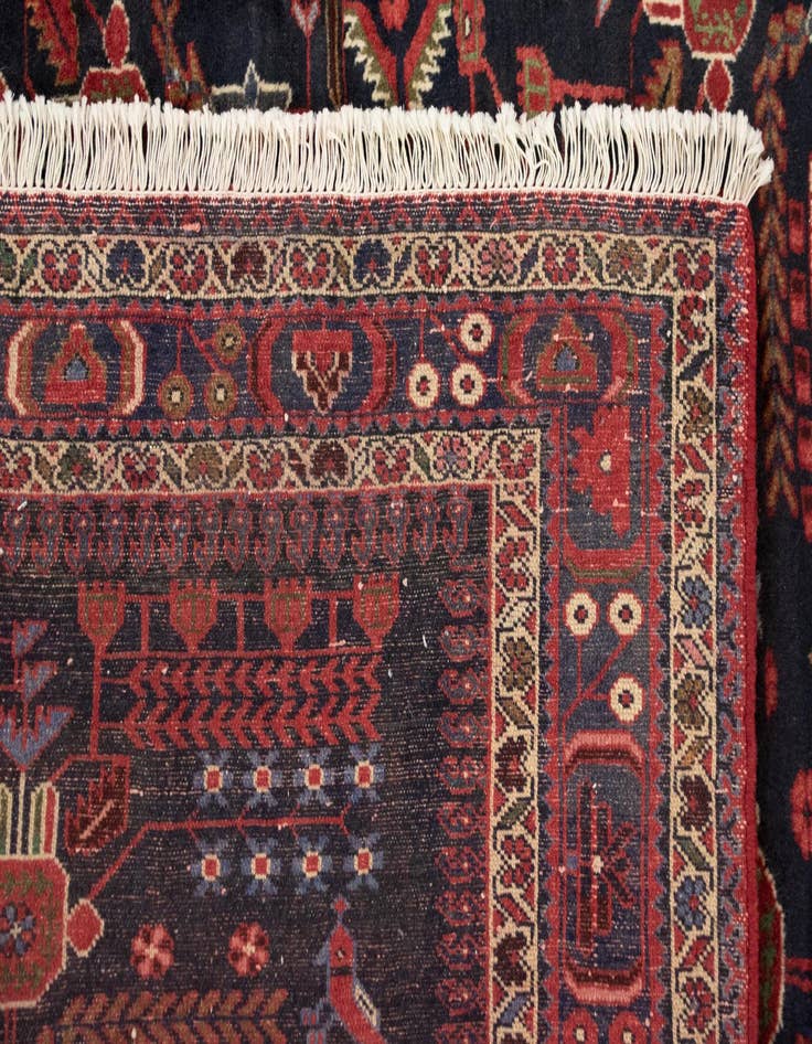 Detail image of 6' 6 x 9' 5  Hand Knotted Afshar Persian Wool Rug
