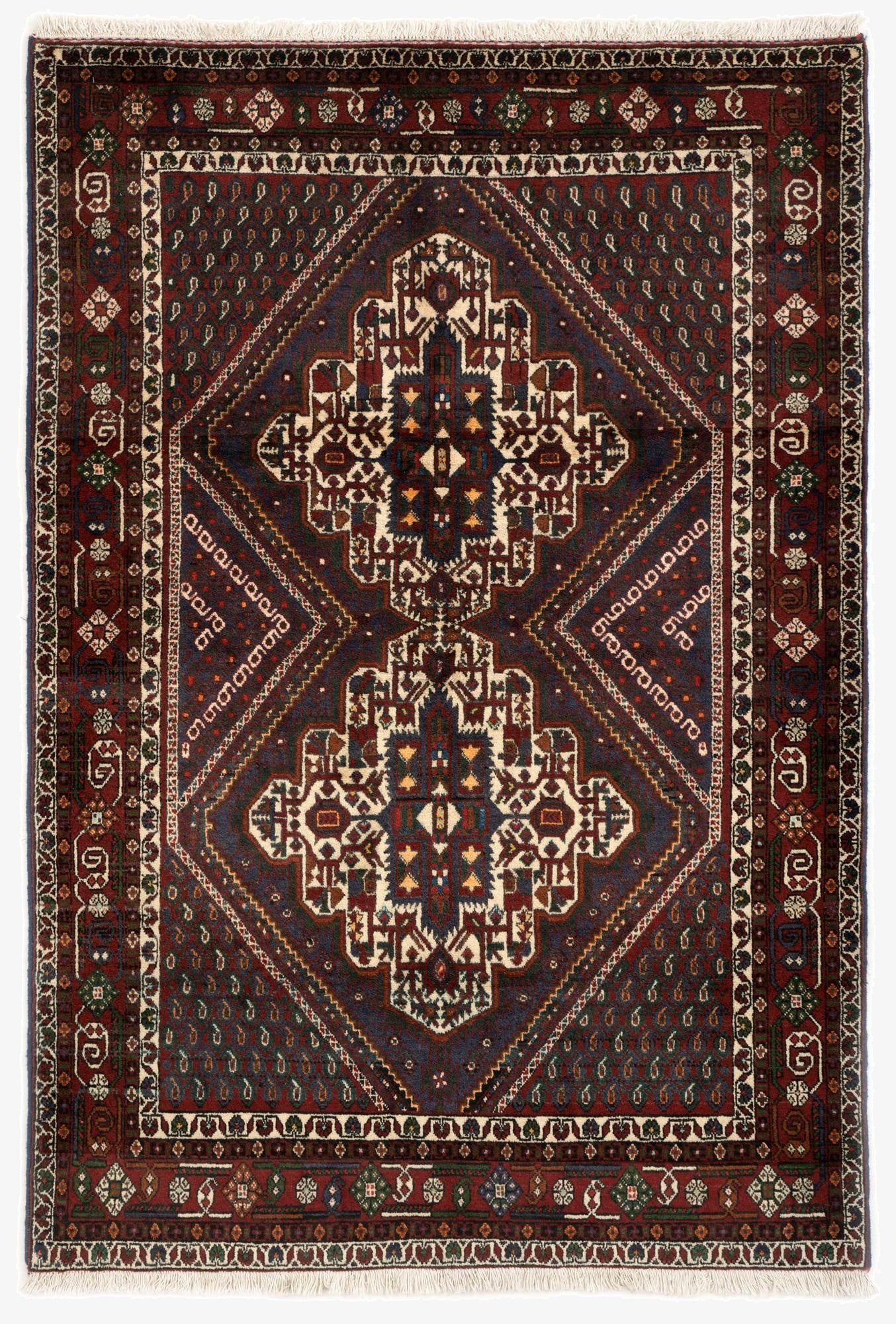 4' 1 x 6' Afshar Wool Rug