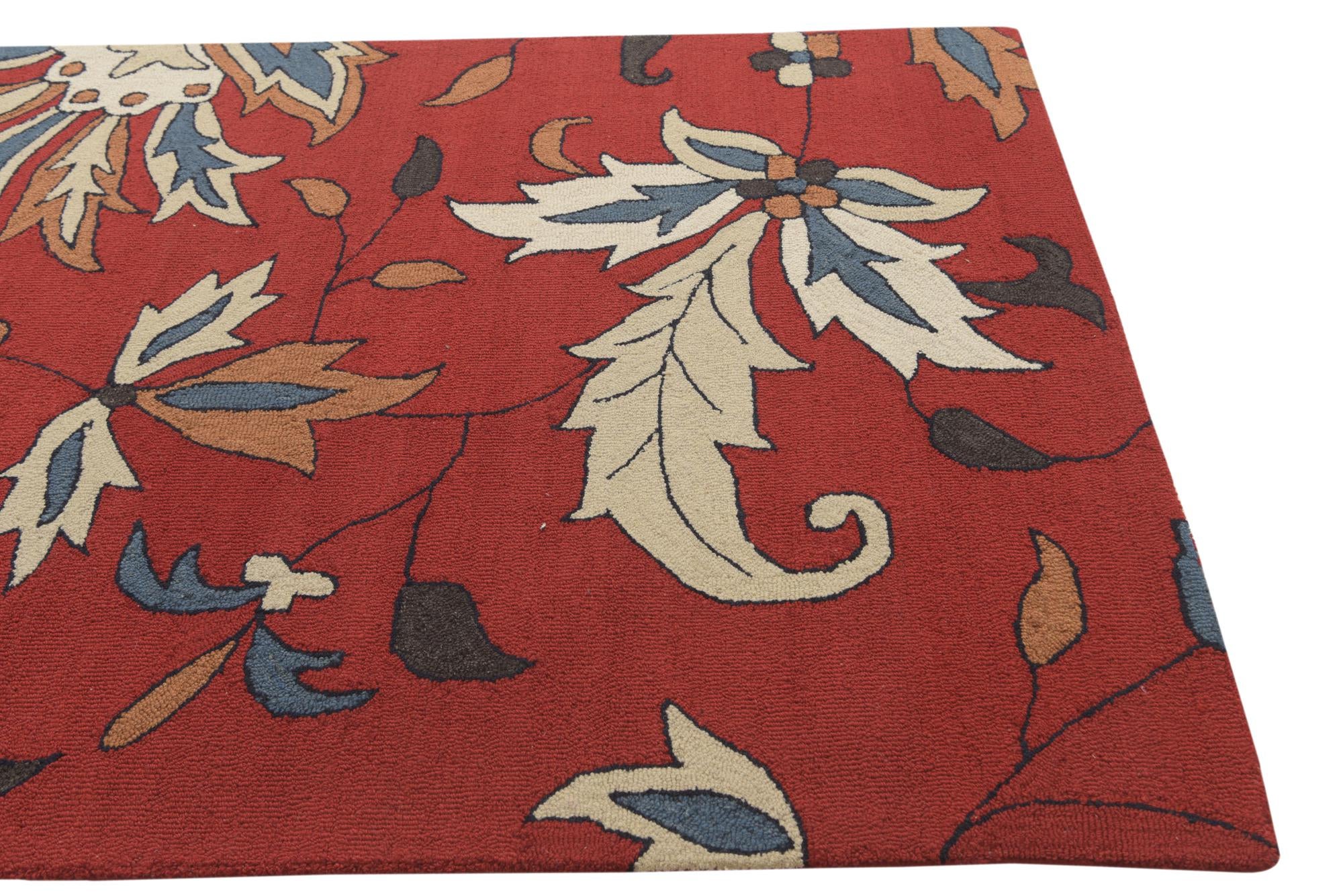 5' x 8' Agra Wool Rug