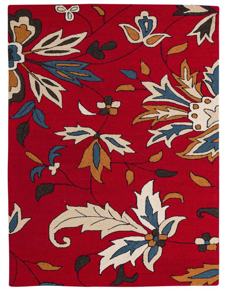 Detail image of 5' x 8' Agra Wool Rug