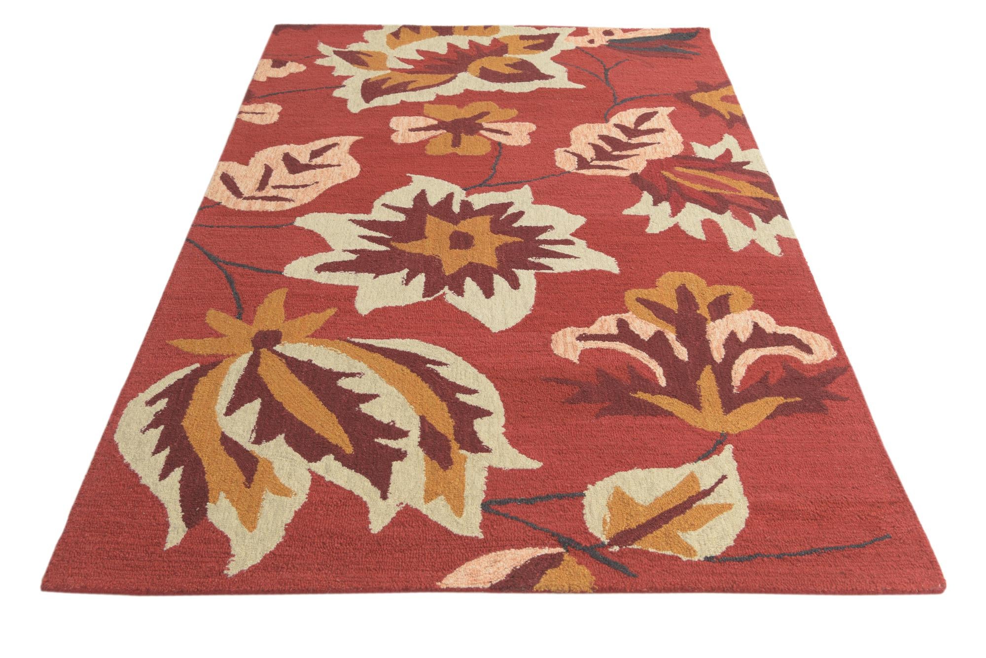 5' 1 x 8' Agra Wool Rug