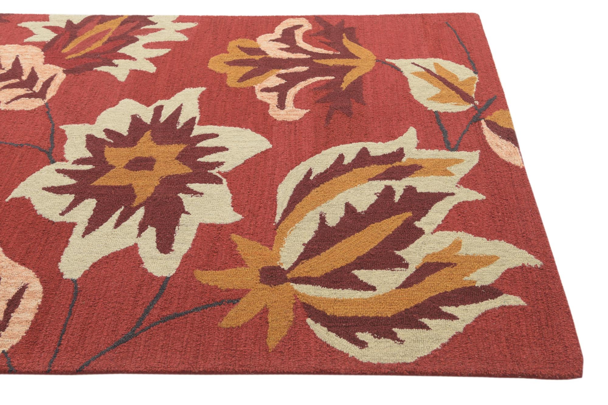 5' 1 x 8' Agra Wool Rug