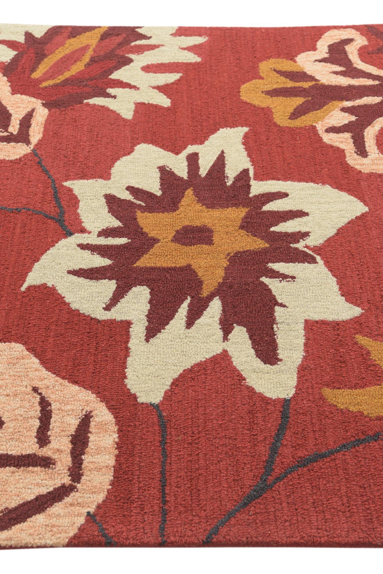 5' 1 x 8' Agra Wool Rug