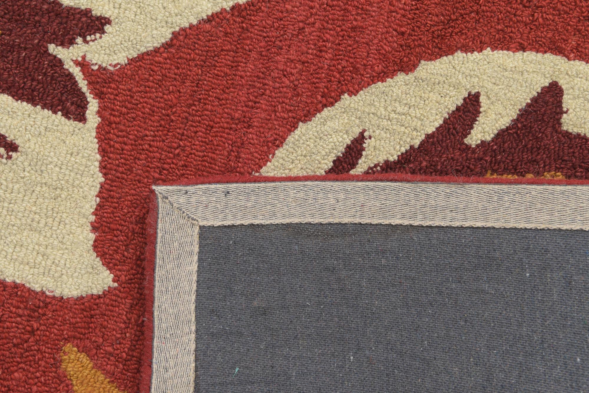 5' 1 x 8' Agra Wool Rug