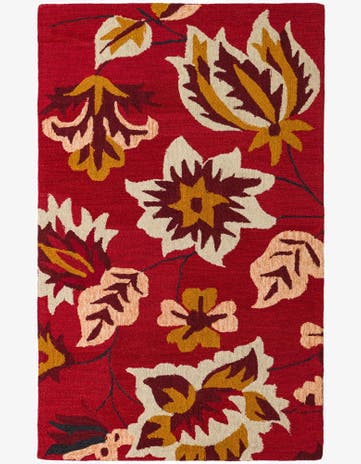 5' 1 x 8' Agra Wool Rug