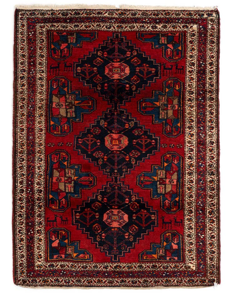 Detail image of 4' 2 x 6' 6 Ahar Wool Rug