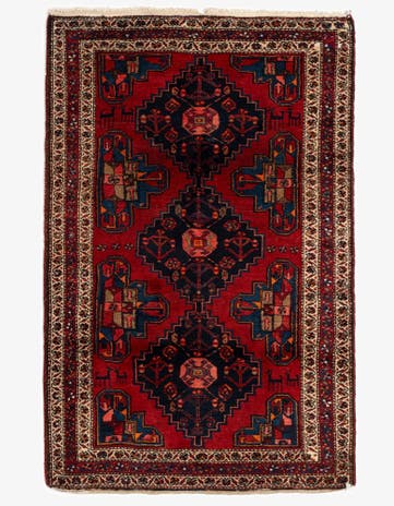 4' 2 x 6' 6 Ahar Wool Rug