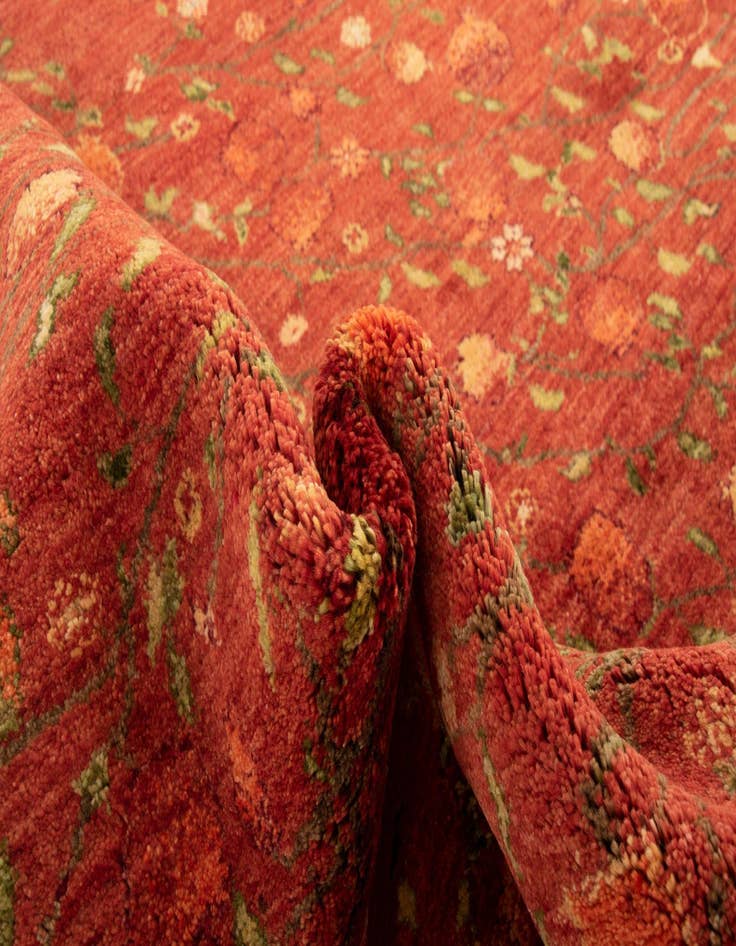 Detail image of 5' 8 x 8' 1  Hand Knotted Amaleh Persian Wool Rug