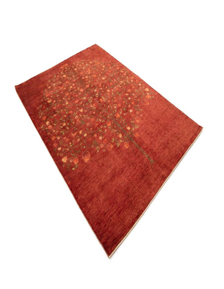 Detail image of 5' 8 x 8' 1  Hand Knotted Amaleh Persian Wool Rug