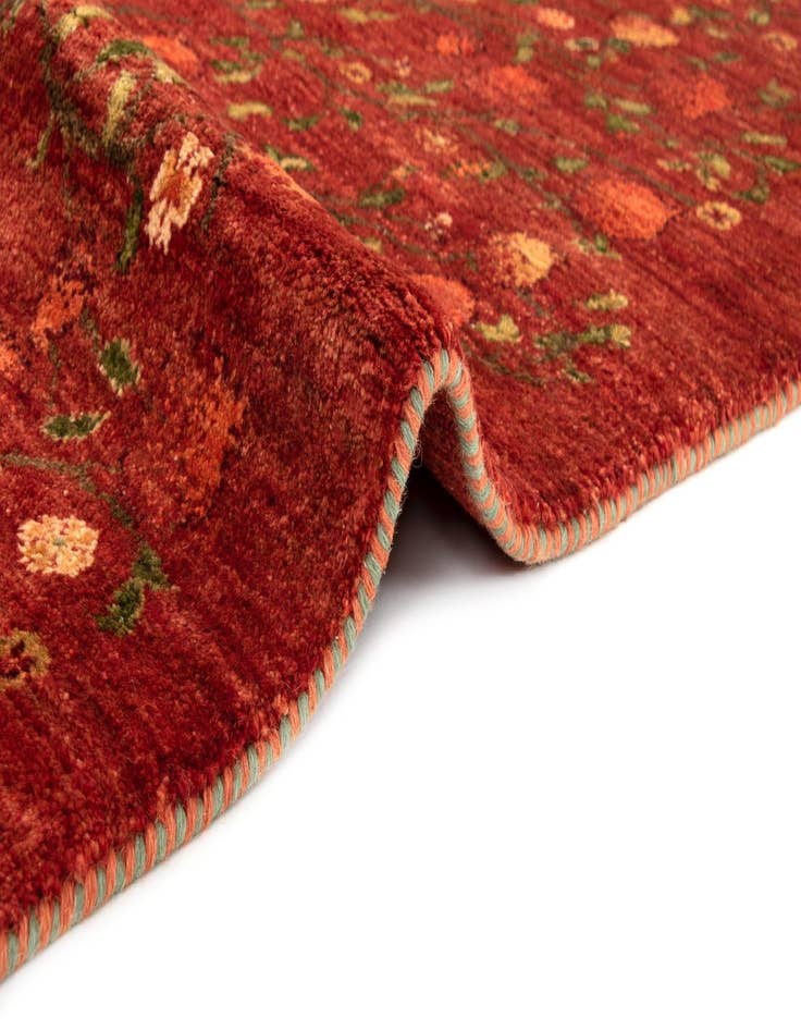 Detail image of 5' 8 x 8' 1  Hand Knotted Amaleh Persian Wool Rug