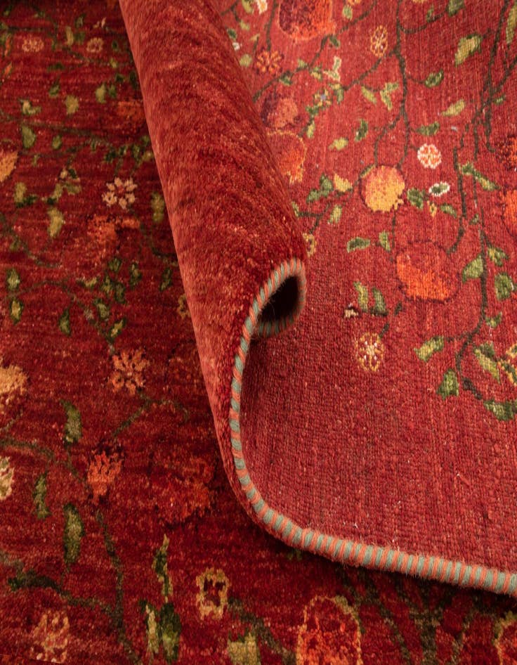 Detail image of 5' 8 x 8' 1  Hand Knotted Amaleh Persian Wool Rug