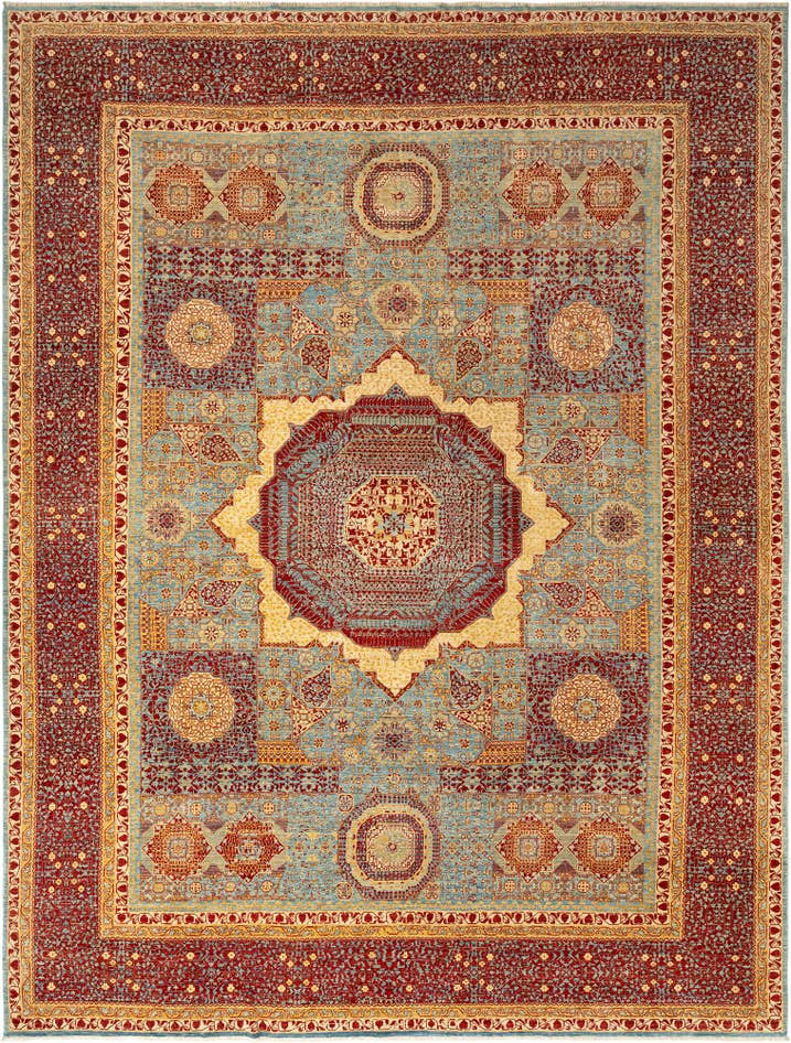 Detail image of 12' 1 x 16' Amina Wool Rug