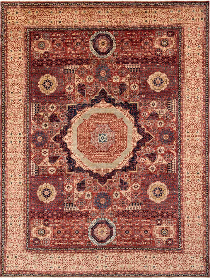 Detail image of 8' 8 x 11' 5 Hand Knotted Amina Rug