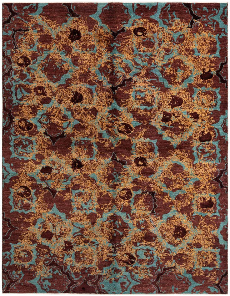 Detail image of 5' 6 x 7' 4 Hand Knotted Anar Rug