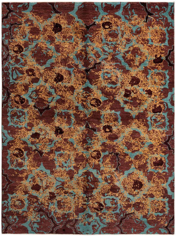 5' 6 x 7' 4 Hand Knotted Anar Rug