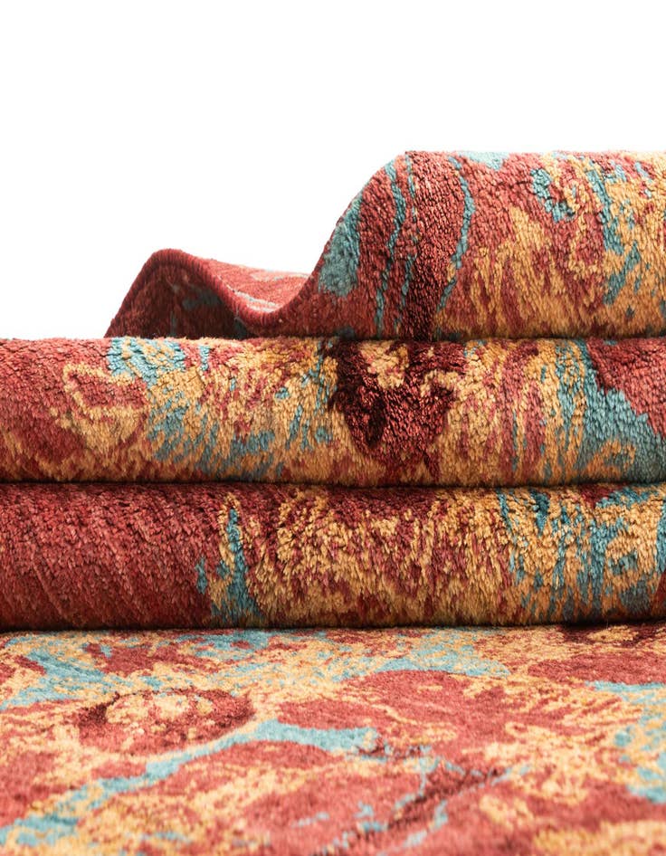 Detail image of 6' 7 x 10' 2 Hand Knotted Anar Rug