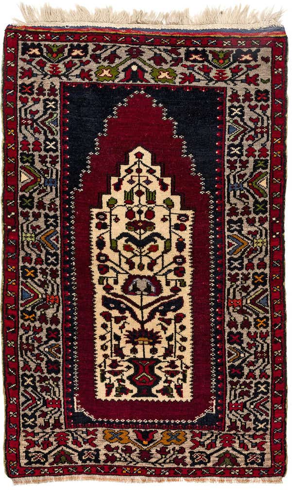 2' 8 x 4' 2 Hand Knotted Anatolian Oriental Wool Rug