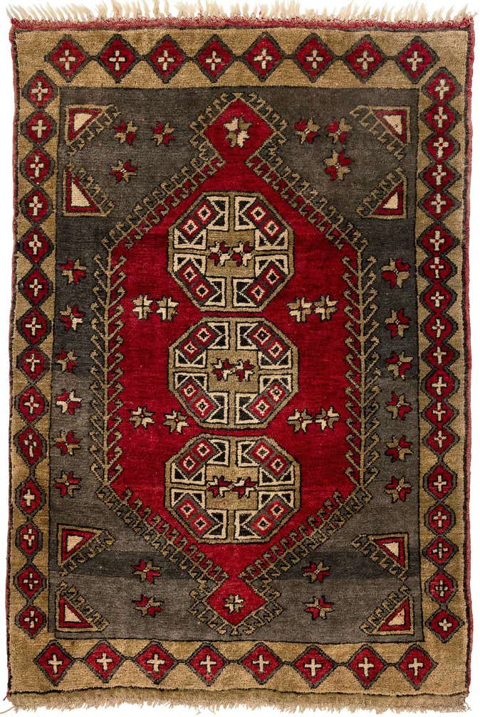 4' 1 x 6' Hand Knotted Anatolian Wool Rug