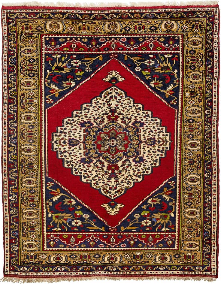 Detail image of 4' 4 x 7' 3 Hand Knotted Anatolian Wool Rug