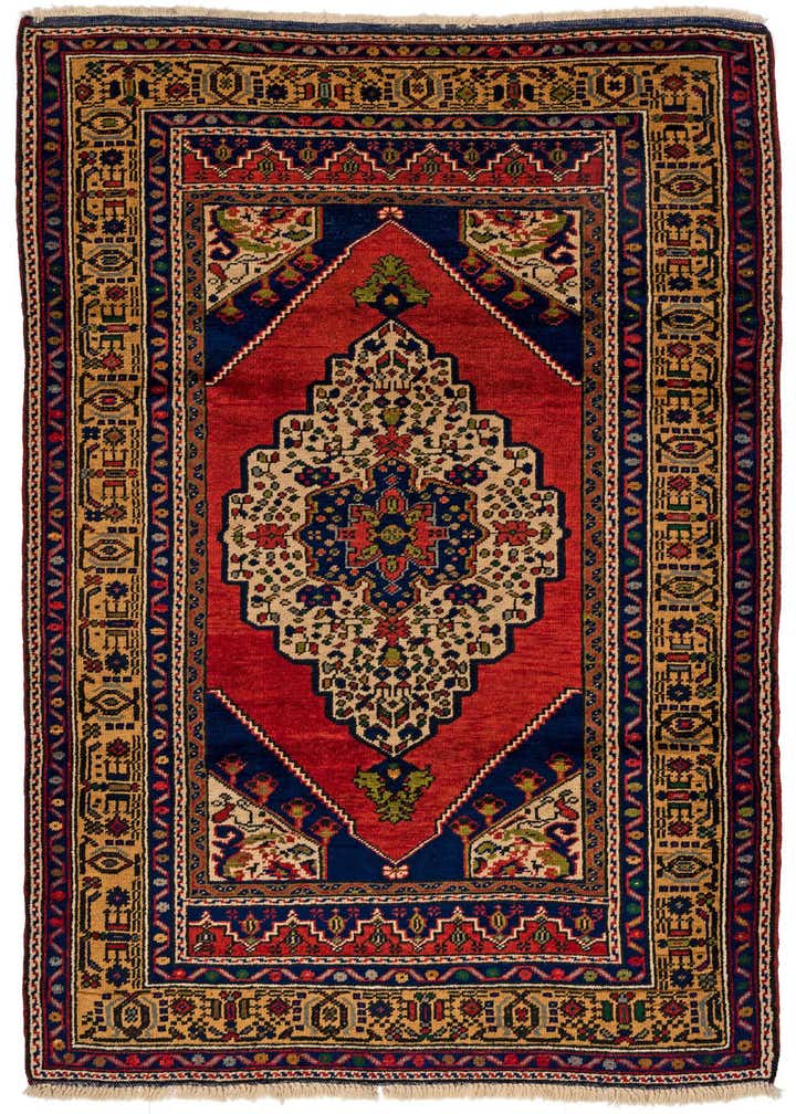 3' 7 x 6' 3 Hand Knotted Anatolian Wool Rug