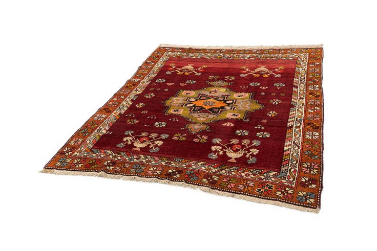 Detail image of 6' x 7' 3 Hand Knotted Anatolian Wool Rug