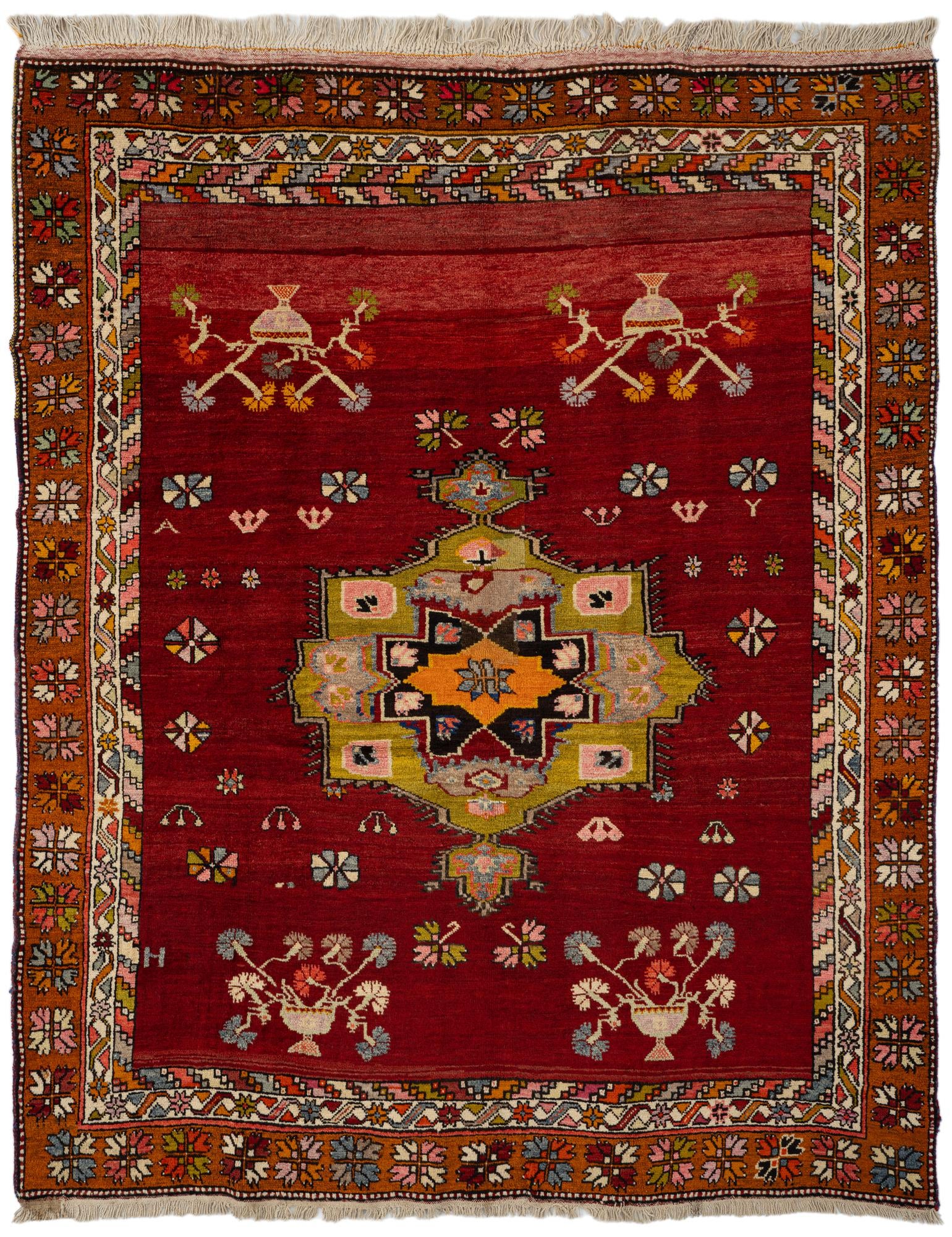 6' x 7' 3 Hand Knotted Anatolian Wool Rug