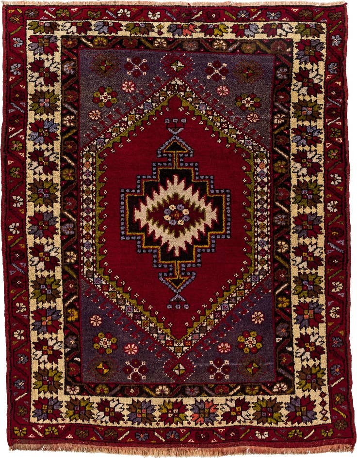 Detail image of 3' 8 x 5' Hand Knotted Anatolian Wool Rug