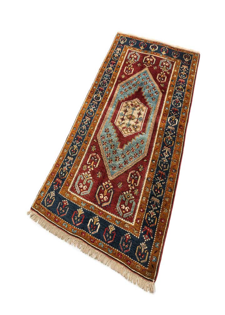 3' 8 x 6' 6 Hand Knotted Anatolian Oriental Wool Rug