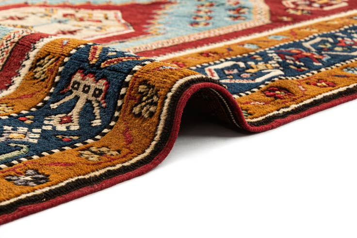 Detail image of 3' 8 x 6' 6 Hand Knotted Anatolian Oriental Wool Rug