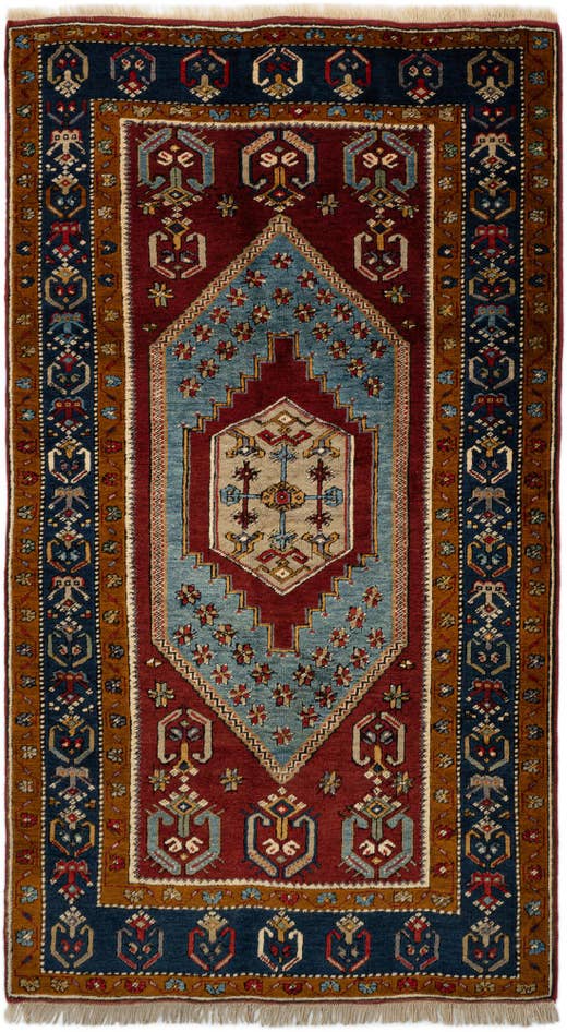 Detail image of 3' 8 x 6' 6 Hand Knotted Anatolian Oriental Wool Rug