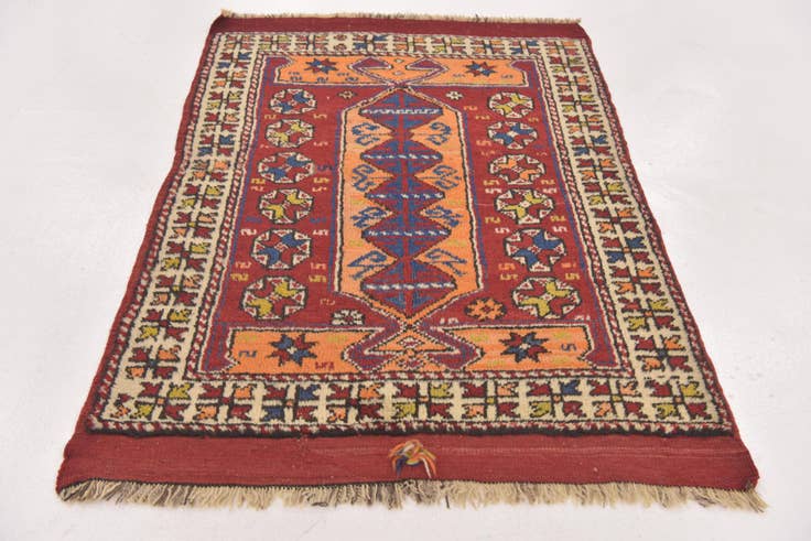 Detail image of 3' x 4' 5 Hand Knotted Anatolian Wool Rug