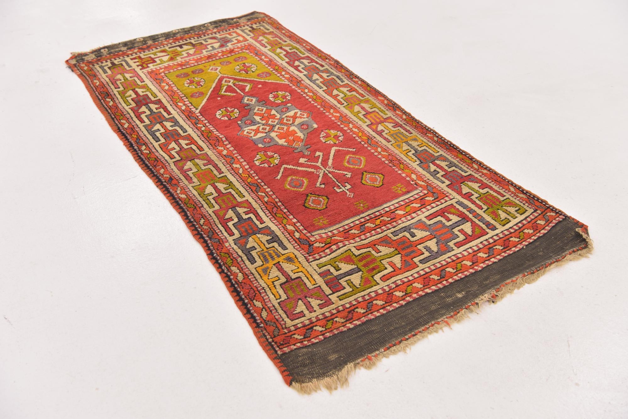 2' 7 x 5' 2 Hand Knotted Anatolian Oriental Wool Rug