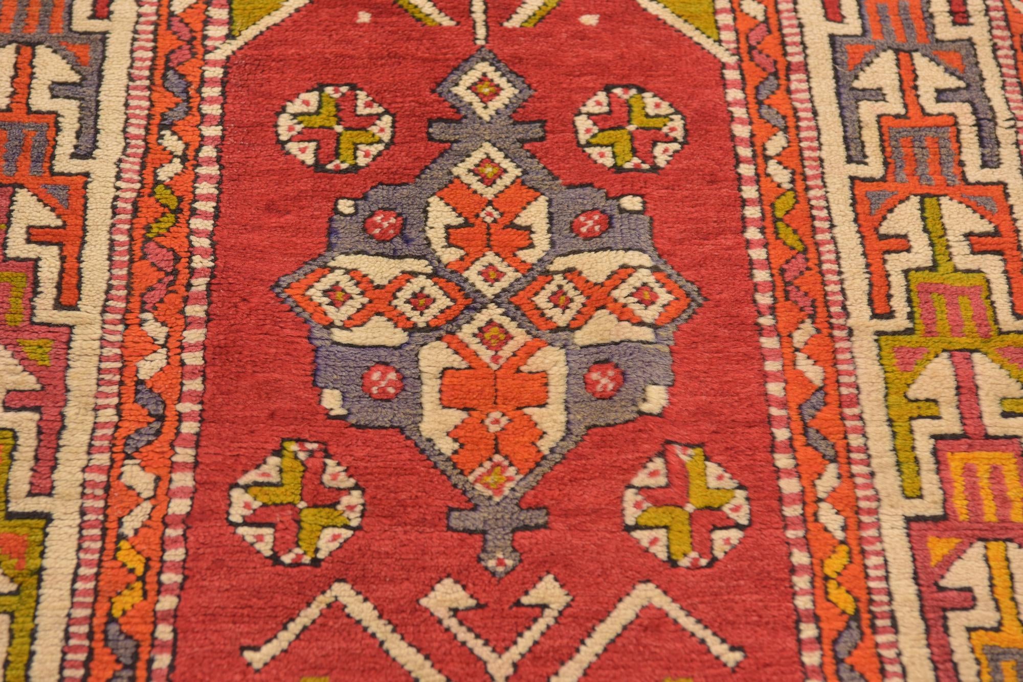 2' 7 x 5' 2 Hand Knotted Anatolian Oriental Wool Rug